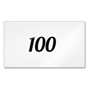 100 MAGNETISCH VISITEKAARTJE