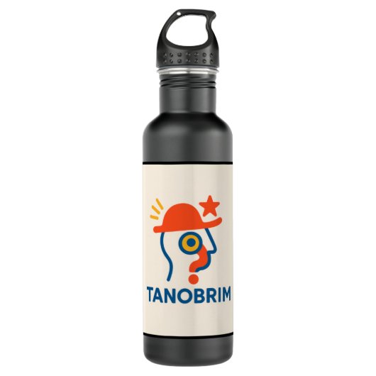 100 Mannen vs 1 gorilla Waterfles (Voorkant)