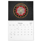 [100] Master Mason - 3rd graads Square & Compass Kalender (Feb 2027)