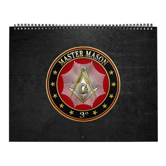 [100] Master Mason - 3rd graads Square & Compass Kalender (Hoes)