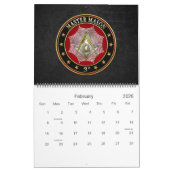 [100] Master Mason - 3rd graads Square & Compass Kalender (Feb 2026)