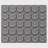 [100] Master Mason - Silver Square & Compass Cadeaupapier (Vlak)