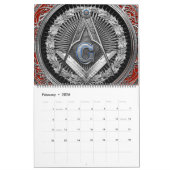 [100] Master Mason - Silver Square & Compass Kalender (Feb 2026)