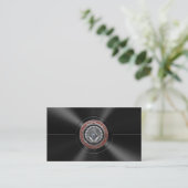 [100] Master Mason - Silver Square & Compass Visitekaartje (Staand voorkant)