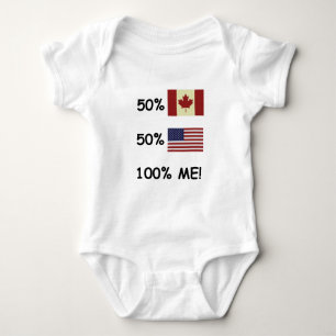 100% ME Canadees/Amerikaans Romper