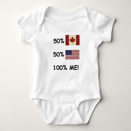 100% ME Canadees/Amerikaans Romper (Voorkant)