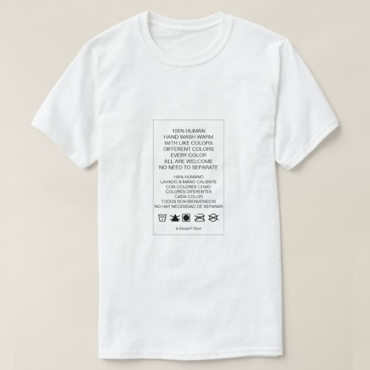 100% menselijk - een MisterP-Shirt T-shirt (Design voorkant)