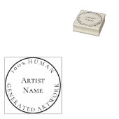 100% menselijk gegenereerde kunst aangepaste artie 	rubberstempel (Gestempeld)