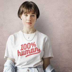 100% menselijk t-shirt