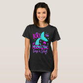 100 Mermazing Days Of School Cute Mermaid 100th Da T-shirt (Voorkant volledig)