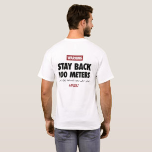 100 meter witte T-shirt voor militaire veteranen,
