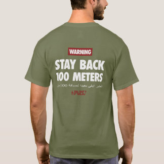 100 Meters Olive Tee for Military Vets, Havoc7 T-shirt