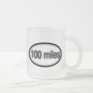 100 mijl matglas koffiemok