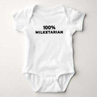 100% Milketarian - Zwart Romper