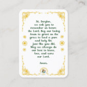 100 Mini Saint-Serge de Radonej Cartes saintes (Dos)