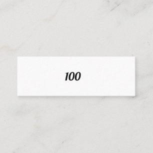 100 MINI VISITEKAARTJE