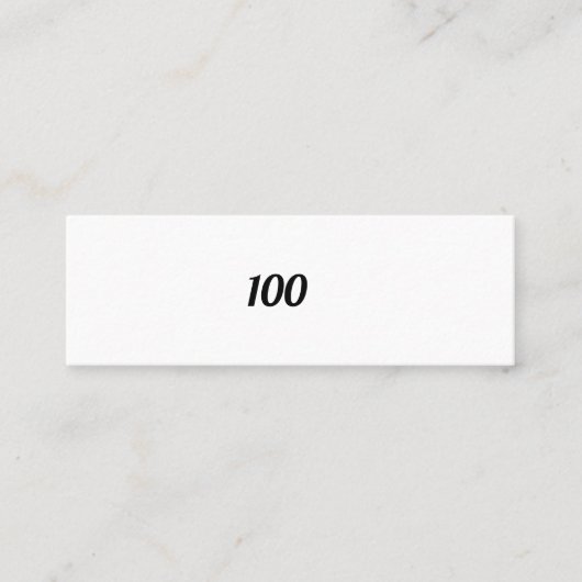 100 MINI VISITEKAARTJE (Voorkant)