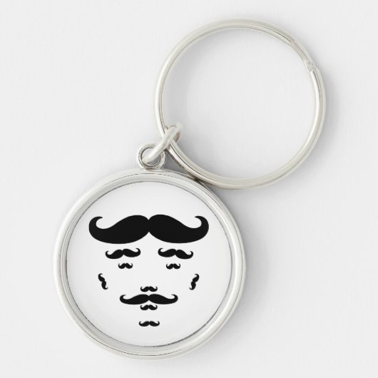100% Mustache Sleutelhanger (Voorkant)