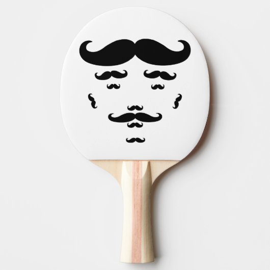 100% Mustache Tafeltennisbatje (Voorkant)