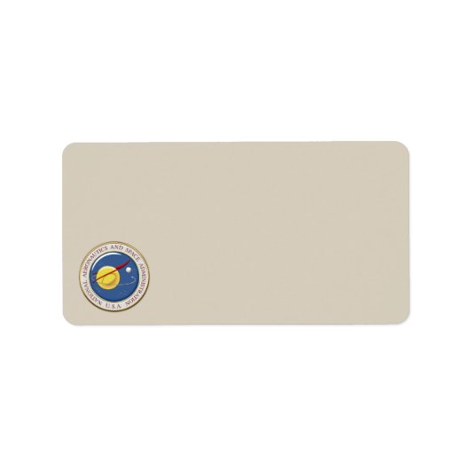 [100] NASA-embleem [3D] Etiket (Voorkant)