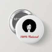 100% natuurlijk ronde button 5,7 cm (Voorkant /achterkant)