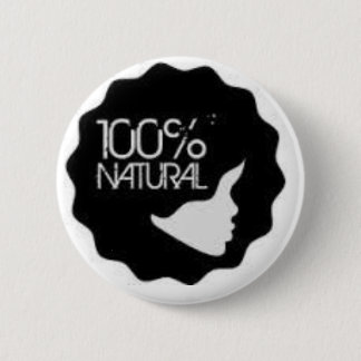 100% natuurlijk ronde button 5,7 cm