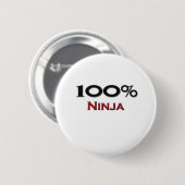 100 % Ninja Ronde Button 5,7 Cm (Voorkant /achterkant)