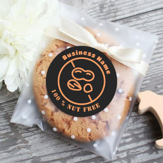 100% Nut Gratuit Sans Nuts Étiquette alimentaire p