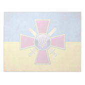 [100] Oekraïnse grondstrijdkrachten Emblem Notitieblok (Voorkant)