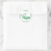 100% op Plant gebaseerde Vegan sticker (Tas)