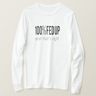 100% opgevoed t-shirt