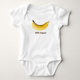 "100% ORGANISCHE BANANA BABY" #foodiepower  Romper