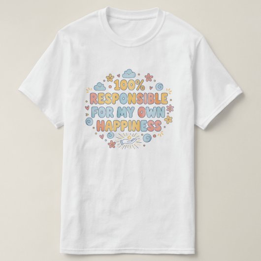 100 percent responsible Magnificent Mindset T-shirt (Design voorkant)