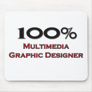 100 percenten Grafische Ontwerper Multimedia Muismat