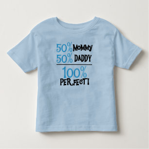 100 percenten van het Perfecte Blauw Kinder Shirts
