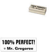 "100% PERFECT!" Rubberstempel sorteren Rubberstempel (Gestempeld)