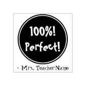 "100%! Perfect!" Tutor Feedback Rubber Stempel (Afrduk)