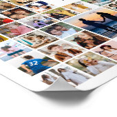 100 Pictures Photo Collage Personalized Gift Poster (Hoek)