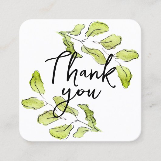 100 pièces. Cartes de remerciement avec feuilles d (Devant)