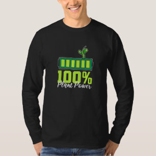 100 Plantaardige Kracht Milieu Veganisten T-shirt