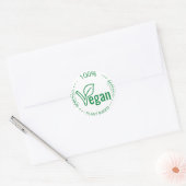 100% Plante Vegan autocollant (Enveloppe)