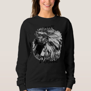 100 Poodle B& W Trui