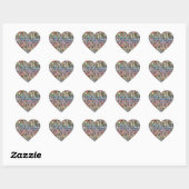 100 Portes Arc-en-Ciel des Stickers Dublin (Feuille)