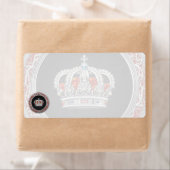 [100] Prince-Princess King-Queen Crown [Zilver] Etiket (Insitu)