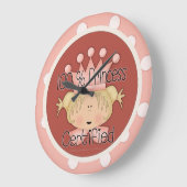 100% Prinses Certified Round Wall Clock Grote Klok (Hoek)