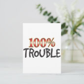 100% probleemoplossing briefkaart (Staand voorkant)