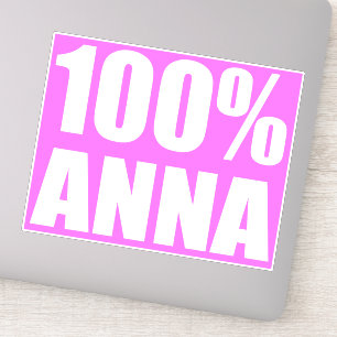 100 procent Anna naam Sticker