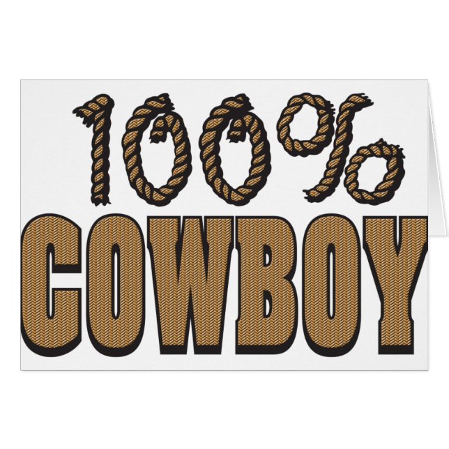 100 procent cowboy (Voorkant Horizontaal)