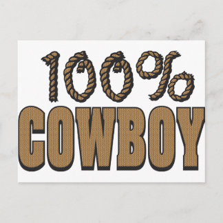 100 procent cowboy briefkaart