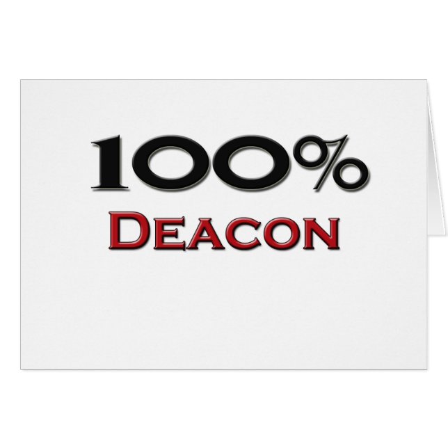 100 procent deacon (Voorkant Horizontaal)